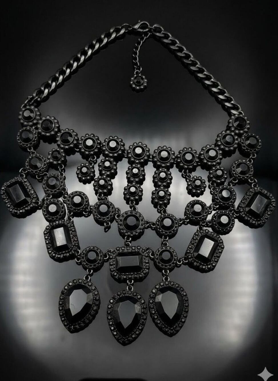 Zara Black Statement #ZaraJewelry #GothJewelry #StatementPiece #Y2KGlam